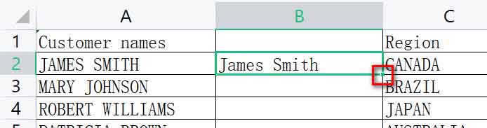 How to Do Title Case in Excel:step 3